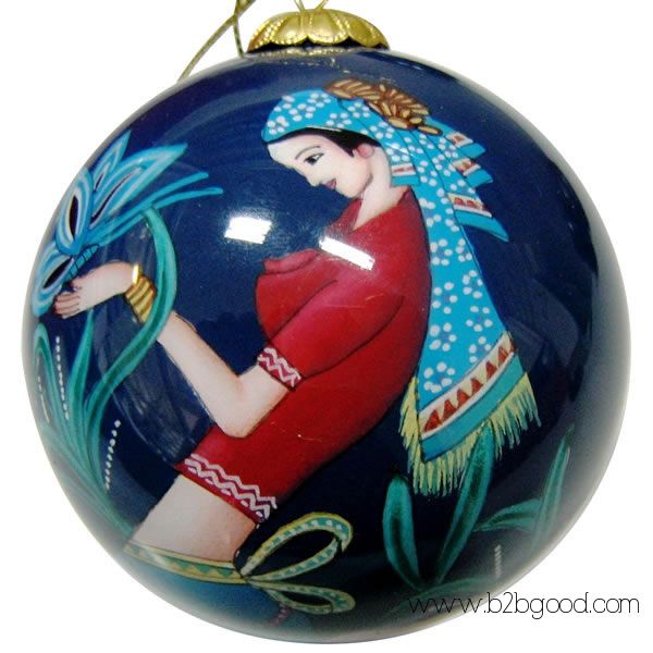China Inside Painted Glass Christmas Balls
