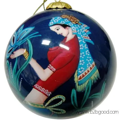 China Inside Painted Glass Christmas Balls