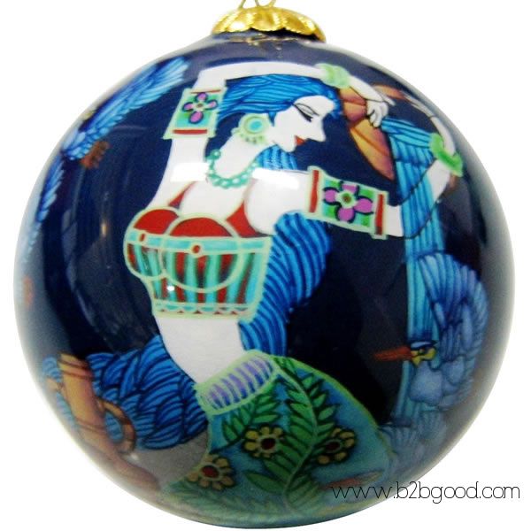 China Inside Painted Glass Christmas Balls