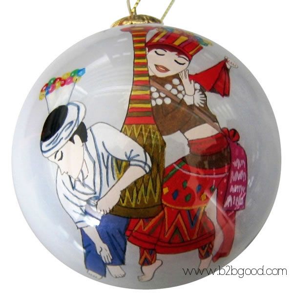 China Inside Painted Glass Christmas Balls