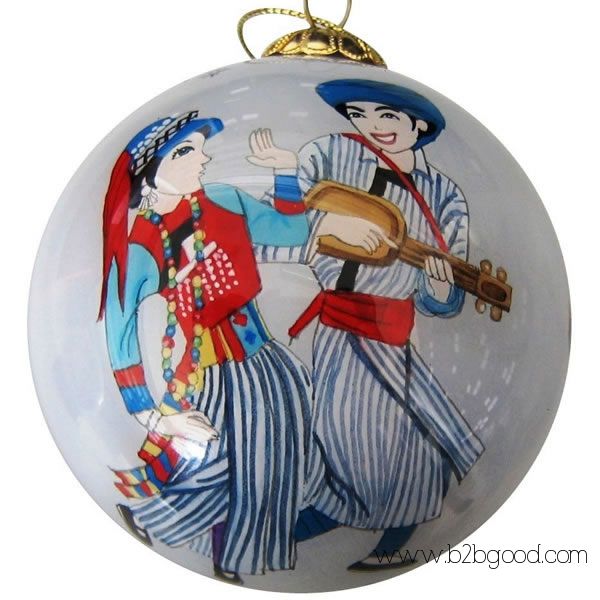 China Inside Painted Glass Christmas Balls