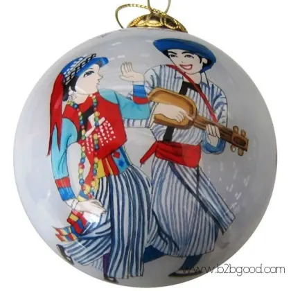 China Inside Painted Glass Christmas Balls