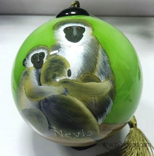 Unique Hand painted Glass Baubles