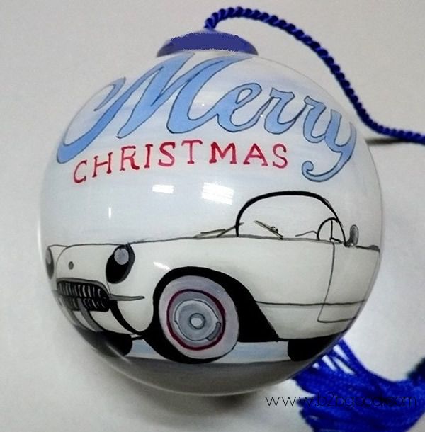 Unique Hand painted Glass Baubles