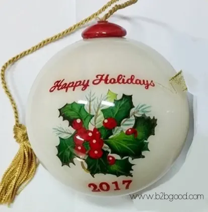 Unique Hand painted Glass Baubles