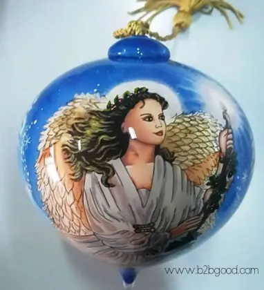 Reverse Painted Glass Ornaments
