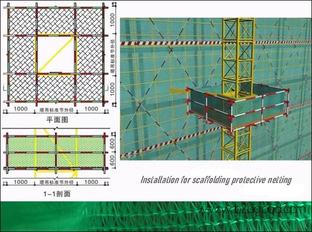 Fall Protection Netting Barrier