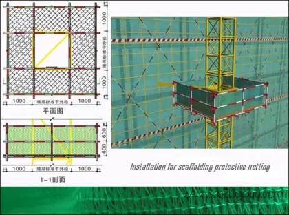 Fall Protection Netting Barrier