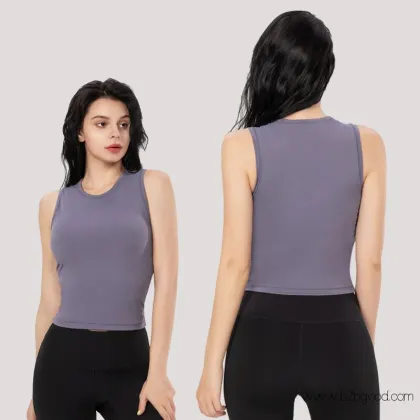 SILIK Yoga Vest Women's Fitness Sports Quick Dry Sleeveless T-shirt Slim Fit professional Train