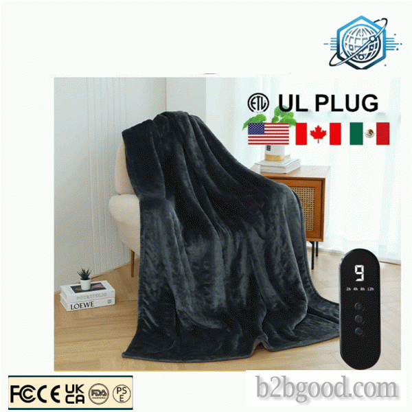 New product SS25 controller LED indicator 9 heat settings uk plug 220V electric heated blanket