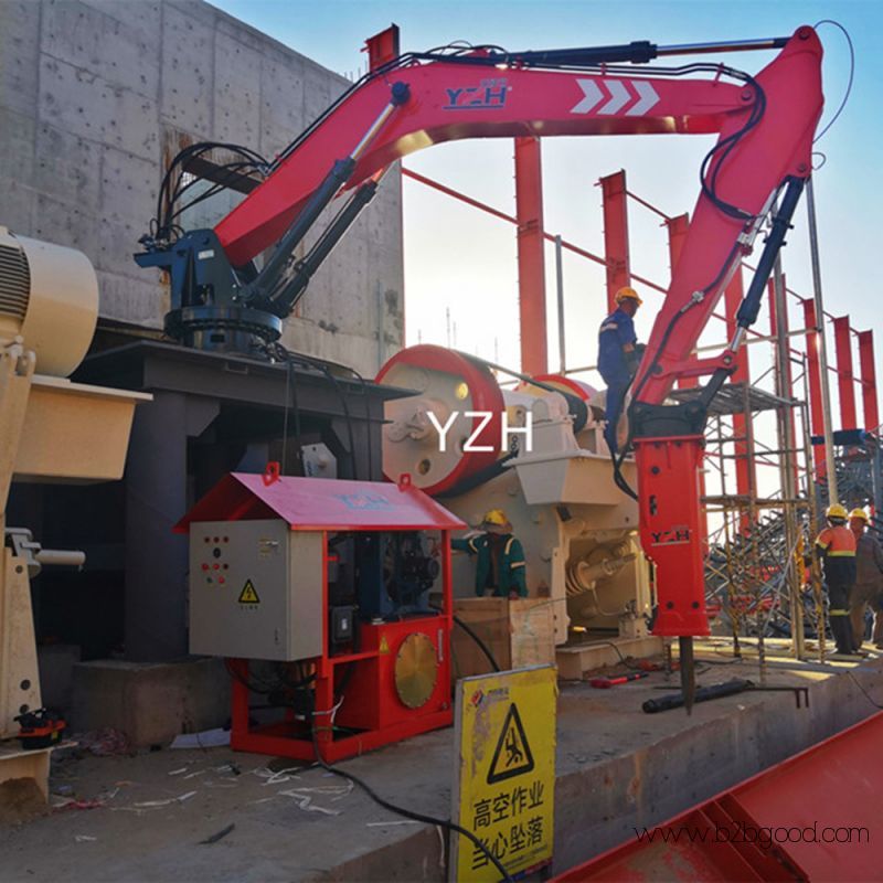 Customized Stationary rock breaker boom