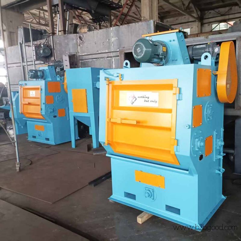 Q326 Tumble Rubber Belt (Crawler Type) Shot Blasting Machine to India for rubber industry
